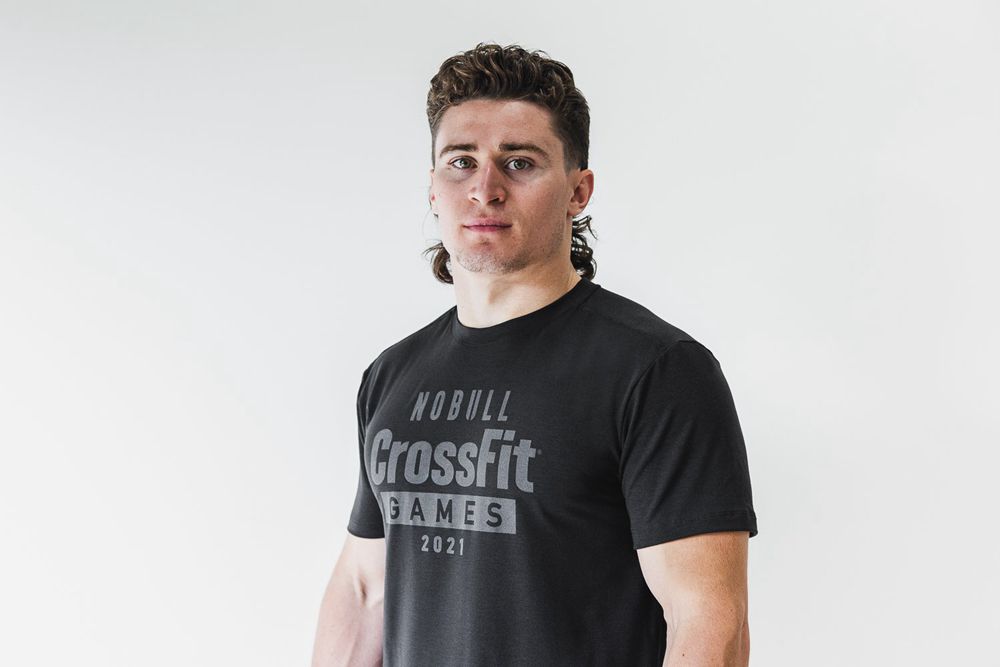 T-Shirts NOBULL Homme Noir - NOBULL Crossfit Games® 2021,France (6802-GKETZ)